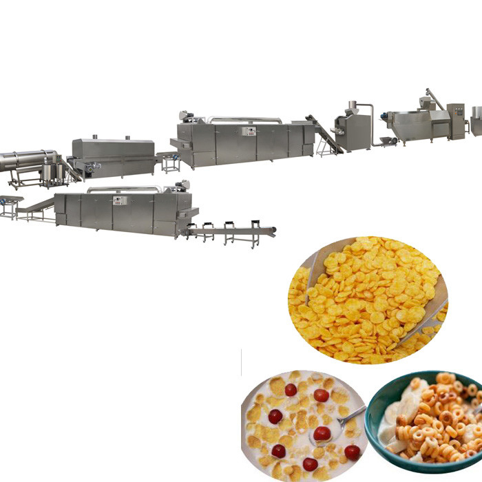 200-300kg/hr Corn Flakes Production Line / Maize Flakes Making Machine With CE