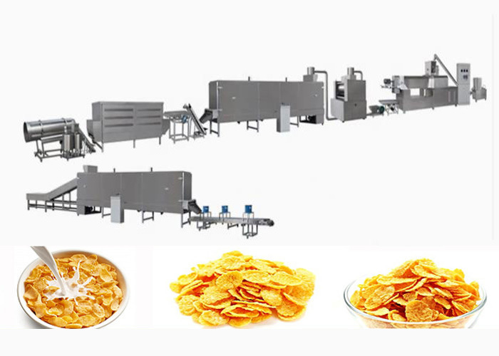 Energy saving and Multi functions Corn Flakes Processing Line / Making Machine