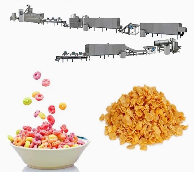 304 Stainless steel corn flake making machine for Kellogg and Nestle products
