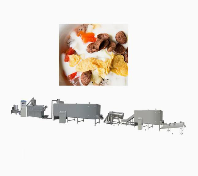 Breakfast Fruit Loops / Cereal Corn Flakes Processing Line with CE Standard
