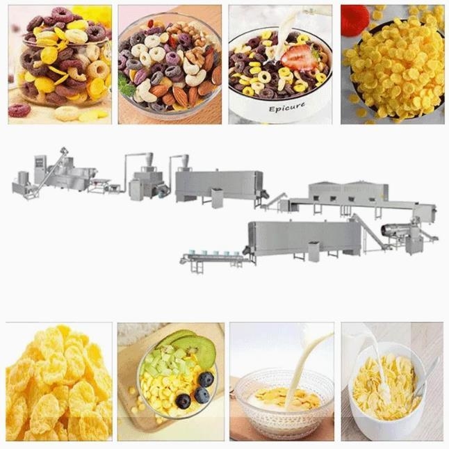 High Output 150kg/hr Corn Flakes Processing Line  with 304 Stanless Steel