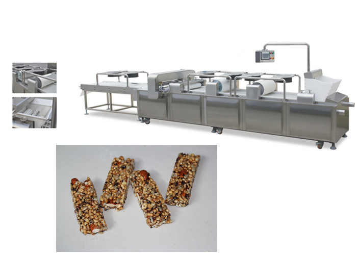 Stainless Steel Cereal bar machine Production Line / Snack Flat Bar DRC-75 Type