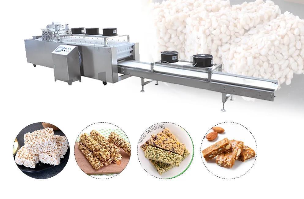 Quinoa , Muesli Bar Cutting Machine For Muesli Cereal Bar Production Line