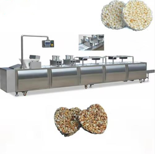 Oatmeal Bar Peanut Brittle Granola Bar Making Machine  For Forming And Cutting