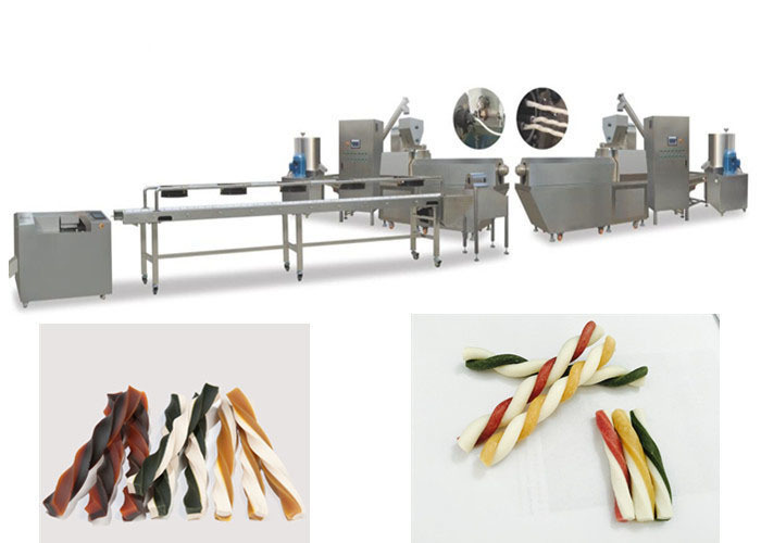 Chewing Gum Snacks Extrusion Machine Pet Favorite Double Color Dog Treats