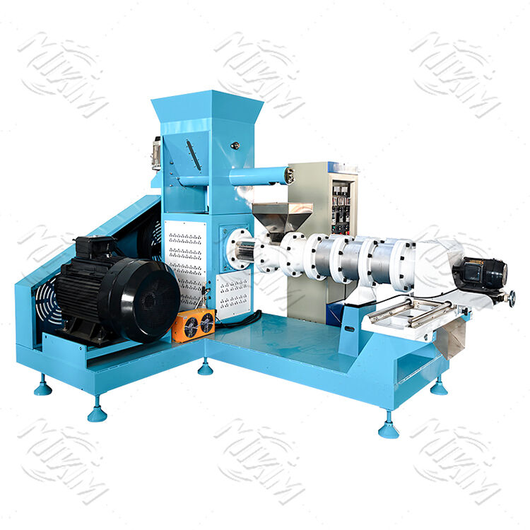 Continuous & Automatic Fish Feed Extruder Machine with 70-110 mm Screw Diameter and Various Shapes Moulds
