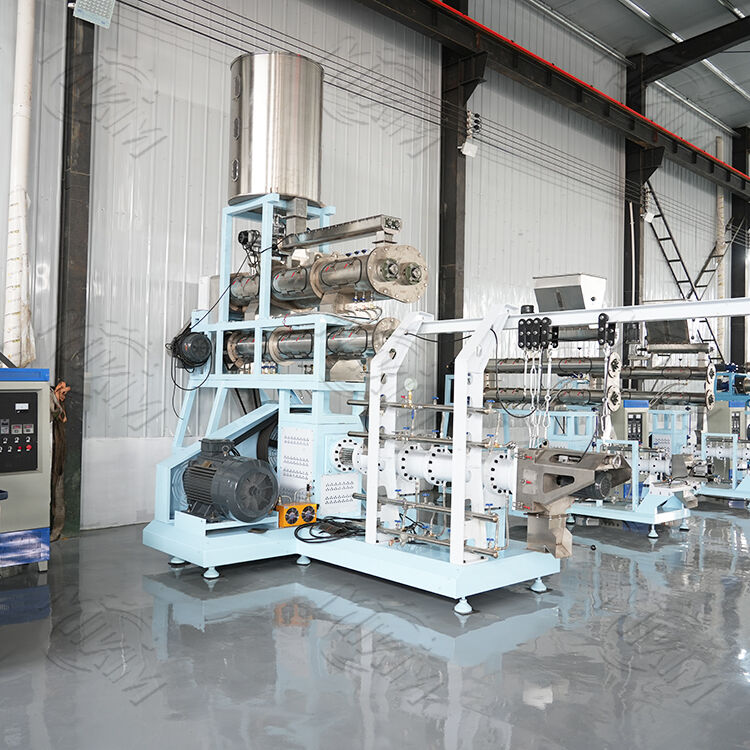 High Capacity Twin Screw Wet Extruder Machine Twin Screw Wet Extruder / Expander for Floating Fish Feed and Pet Food Production