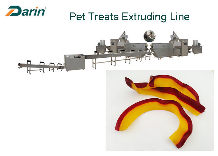 Peanut Butter Flavor Natural Sticks Dog Food Extruder Dental Treats Making Machine