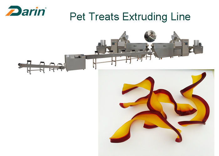Bacon Double Color Twisted Sticks Dog Food Extruder Dental Treats Single Screw