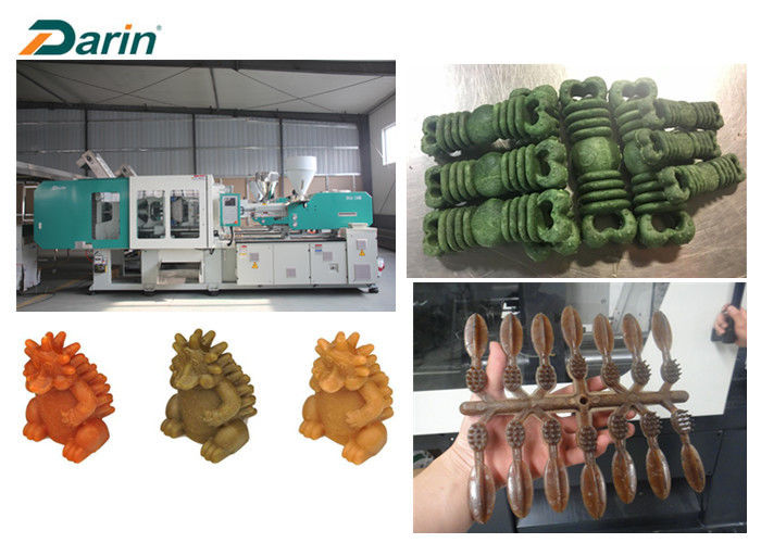Chewing Moulded Dog Food Plant / Injection Moulding Making Machine For Dog Toy