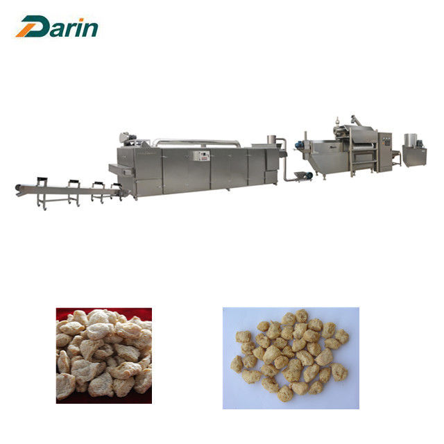 Stainless Steel Soy Histone Food Extruder Machine , Twin Screw Extruder Line