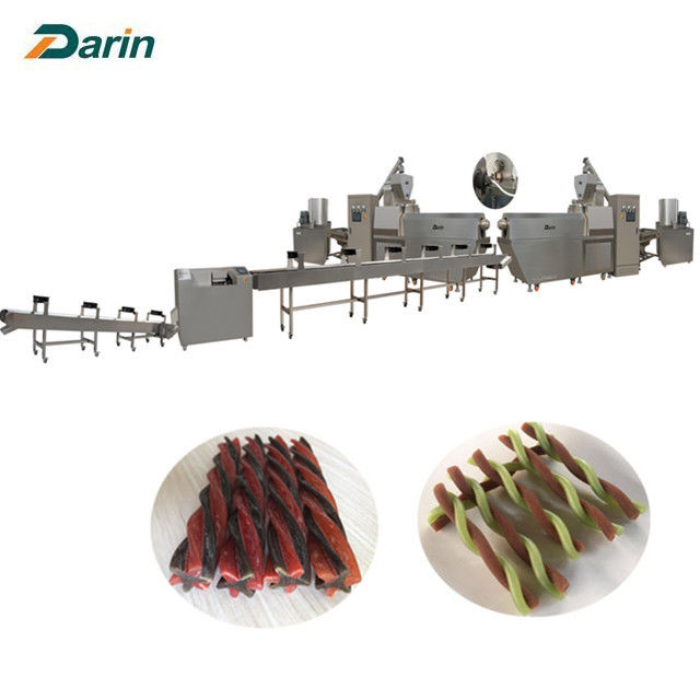 Chewing Gum Dog Food Extruder Equipment With CE , Low Noise And High Speed