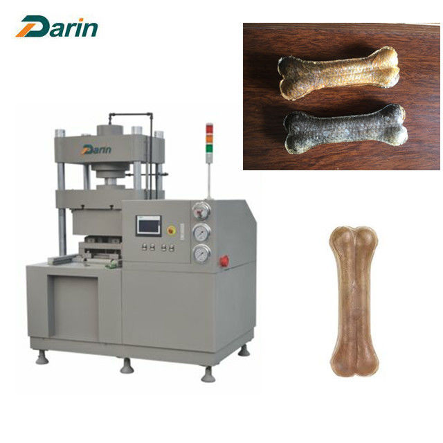 Natural Rawhide Dog Bone Pressing Machine , pet food processing equipment